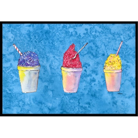 Carolines Treasures 18 x 27 in. Snowballs And Snow Cones Indoor Or Outdoor Mat 8780MAT